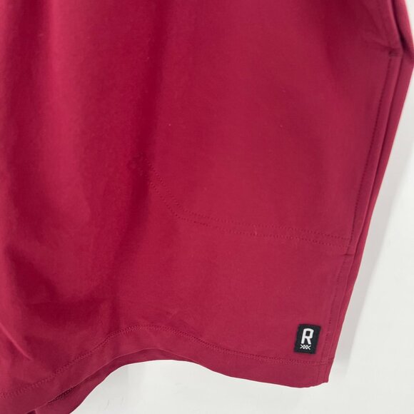 Rhone Men's XL Performance Shorts Burgundy Red Elastic Waist Drawstring Athletic - Picture 12 of 13
